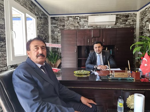 Kaymakamımız Sayın Tarık Buğra SEYHAN, Harmanlı Belediye Başkanı Sayın Ali AZIK'a İade-i Ziyarette Bulundu