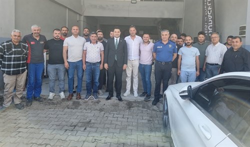 Kaymakamımız Sayın Tarık Buğra SEYHAN, Sanayi Esnaflarıyla Bir Araya Geldi